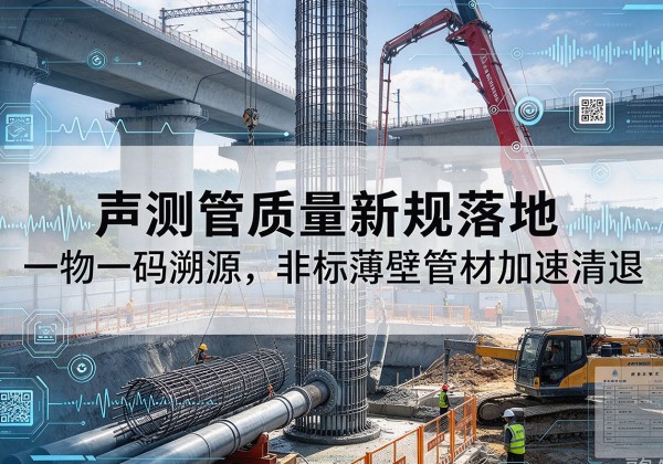 兴宁声测管质量新规落地，一物一码溯源，非标薄壁管材加速清退