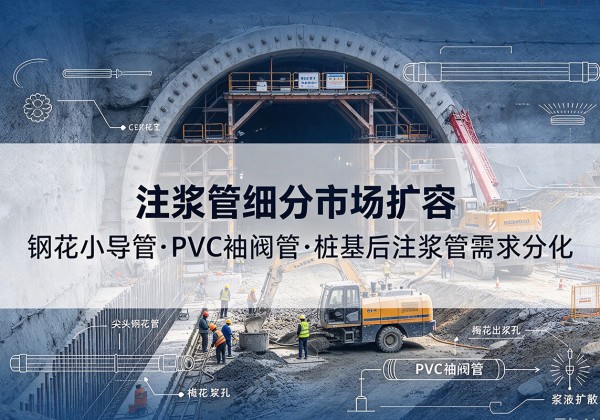 兴宁注浆管细分市场扩容，隧道钢花小导管、PVC 袖阀管、桩基后注浆管需求分化